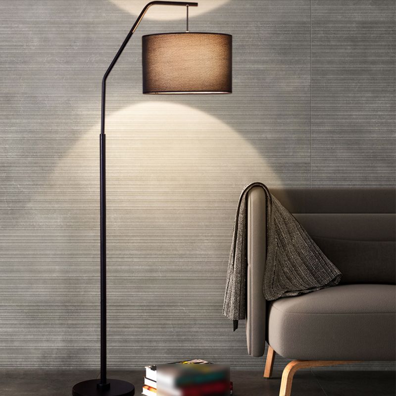 Voritis Cylinder Shape Floor Lamp, Over Arching Floor Lamp, Unique