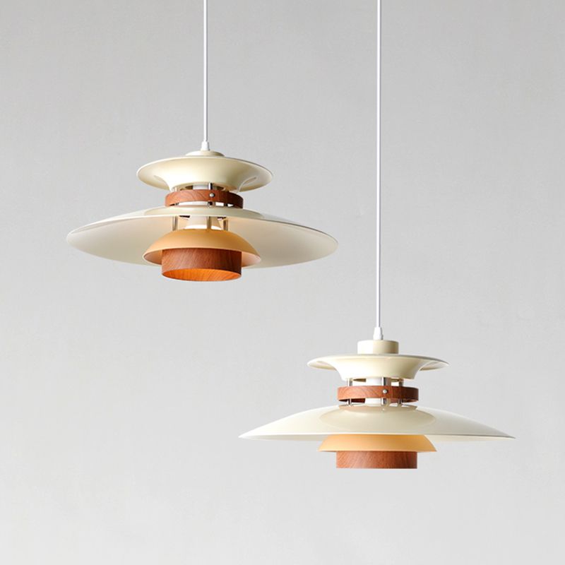 Wobulil Unique Designer Metal Pendant Light, White