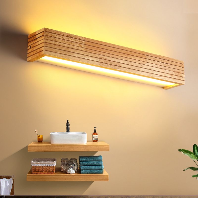 Wenosun Modern Wooden LED Indoor Wall Light, Bedroom
