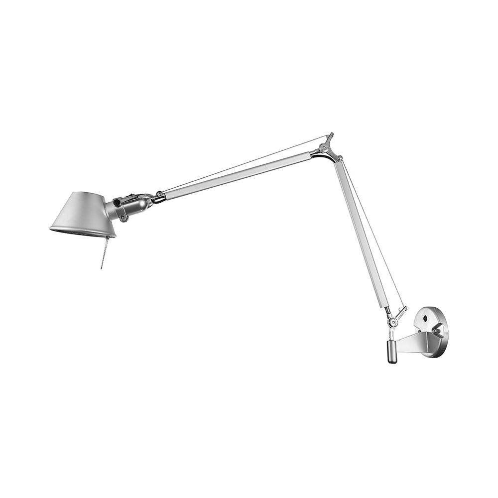 Zirobom Modern Simple Adjustable Wall Lamp, Black/Chrome, Bedroom