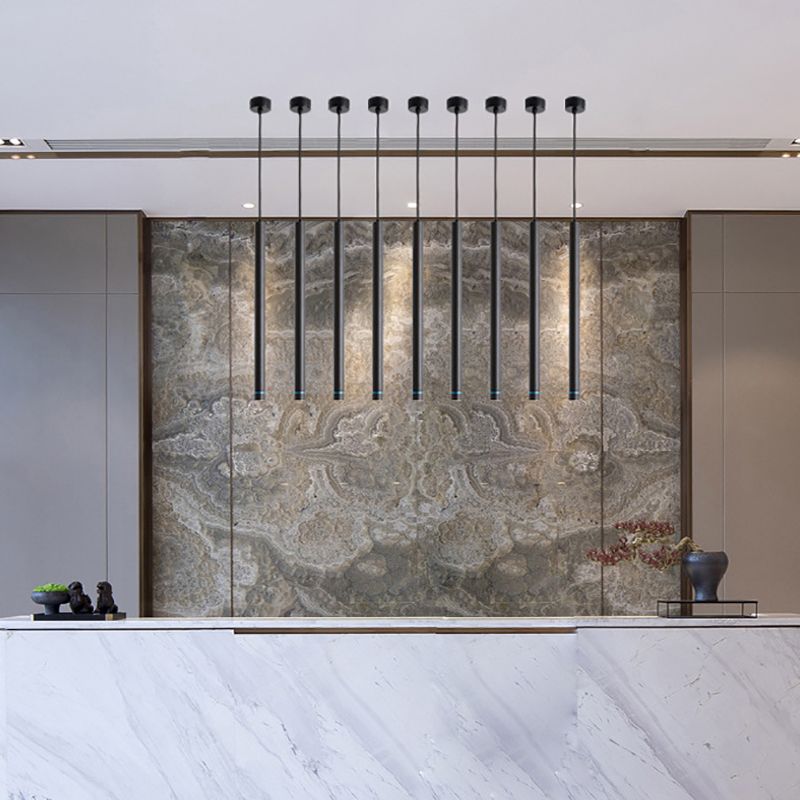 Kokebut Linear Minimalist Cylinder Pendant Light