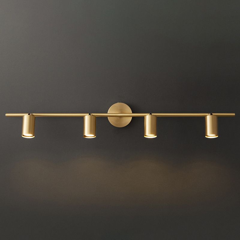 Kanotad Modern Cylinder Rotatable Spotlight Wall Lamp Brass