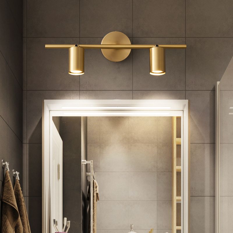 Kanotad Modern Cylinder Rotatable Spotlight Wall Lamp Brass