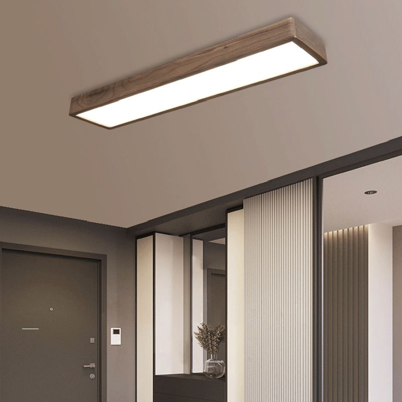 Lelonem Rectangular Designer Flush Mount Ceiling Light