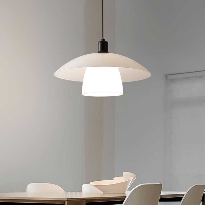 Puvoted White Pendant Light