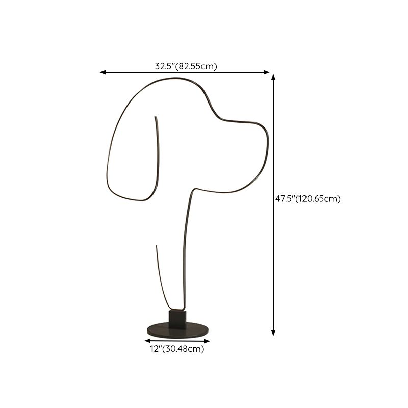 Cubugot Modern Cat/Dog Linear Metal Floor Lamp