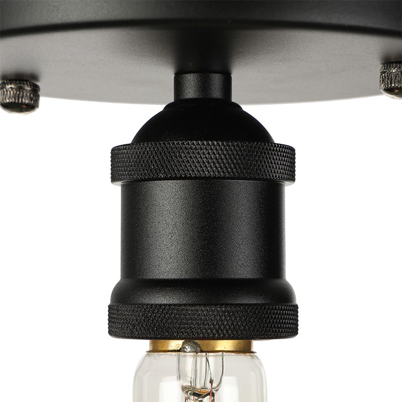 Suditor Retro Vintage Bulb Semi-Flush Mount Ceiling Light
