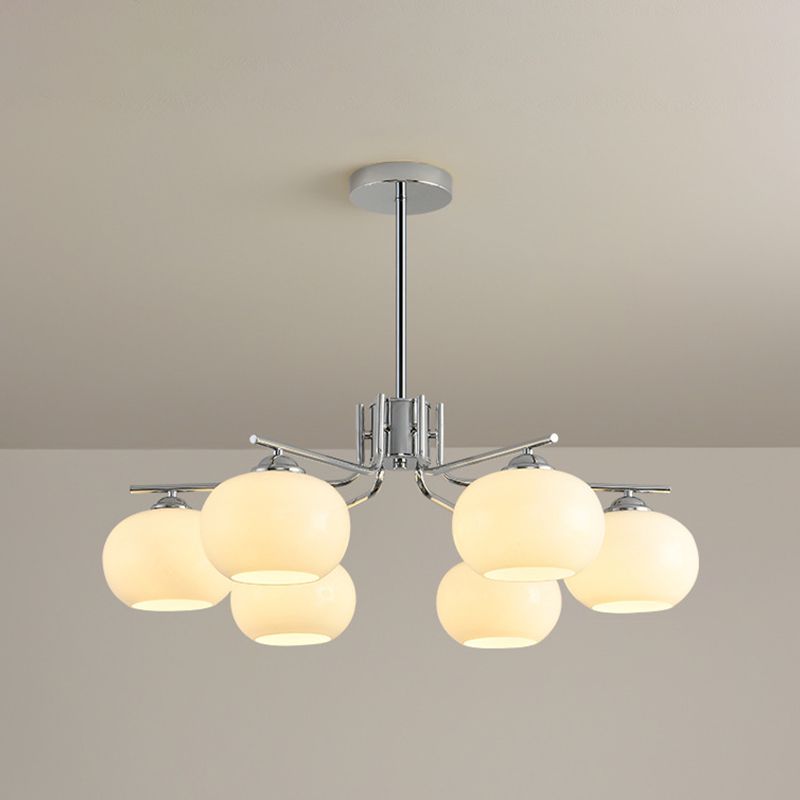 Netodan Pendant Light Semi-Circular Modern, Metal/Glass, Gold/Nickel, Dining Room