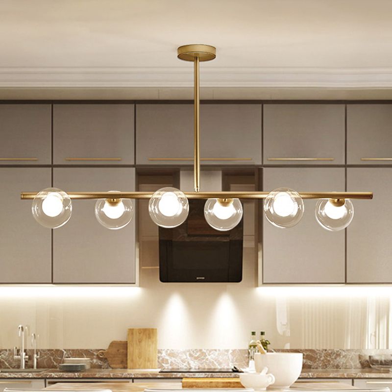 Lumirel Pendant Light Linear Bubble Glass-Neutral Decor