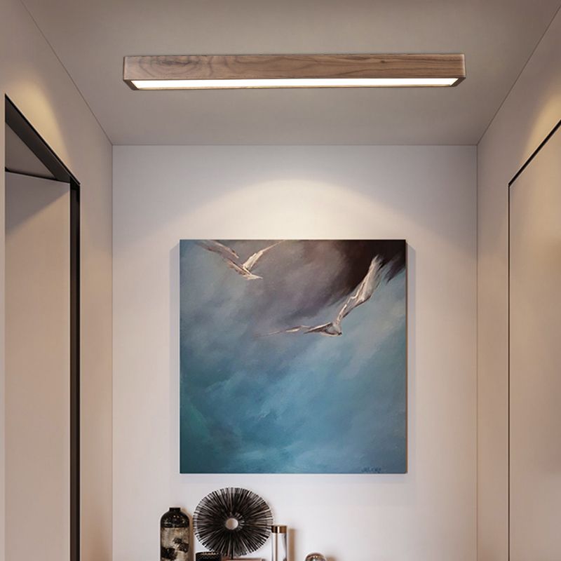 Lelonem Rectangular Designer Flush Mount Ceiling Light