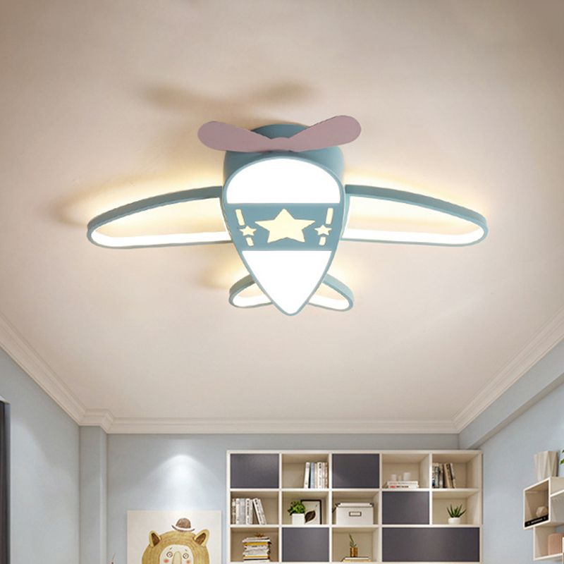Zesamus Modern Airplane Shaped Flush Mount Ceiling Light