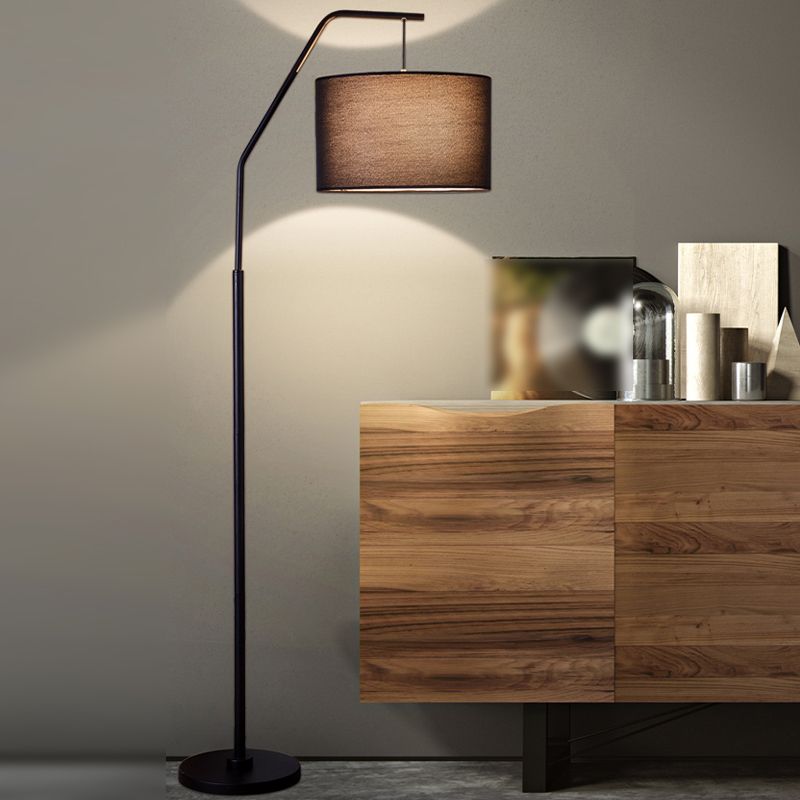 Voritis Cylinder Shape Floor Lamp, Over Arching Floor Lamp, Unique