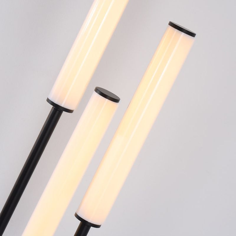 Dabutes Modern 3 head Black Metal Arcylic Floor Lamp