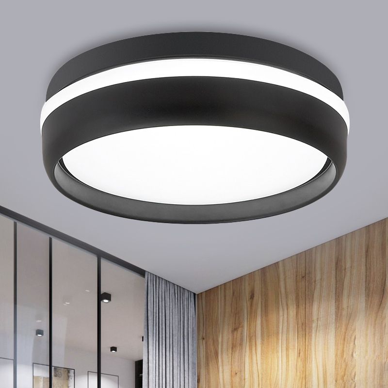 Lenior Ceiling Light Black Round-Neutral Decor
