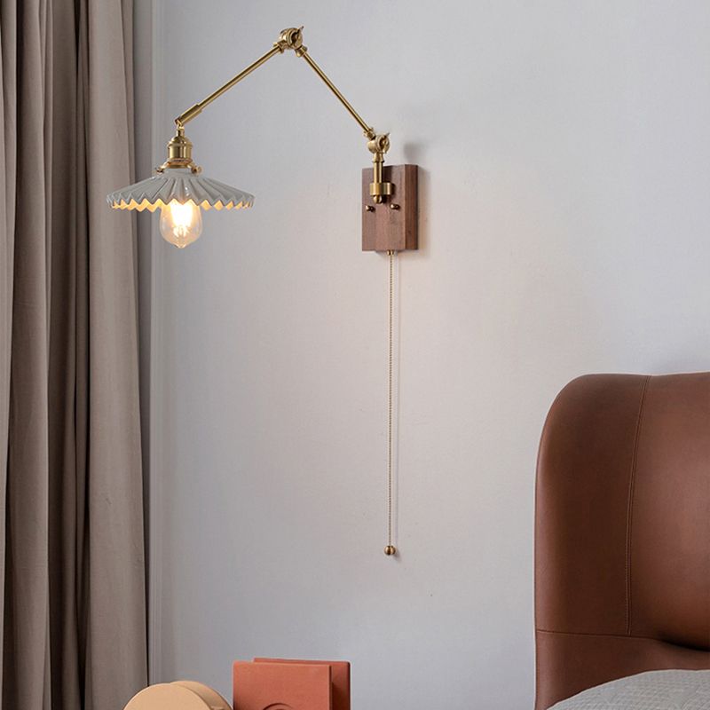 Jolipel Wall Lamp Modern, Folding Adjustable Metal, Study Room