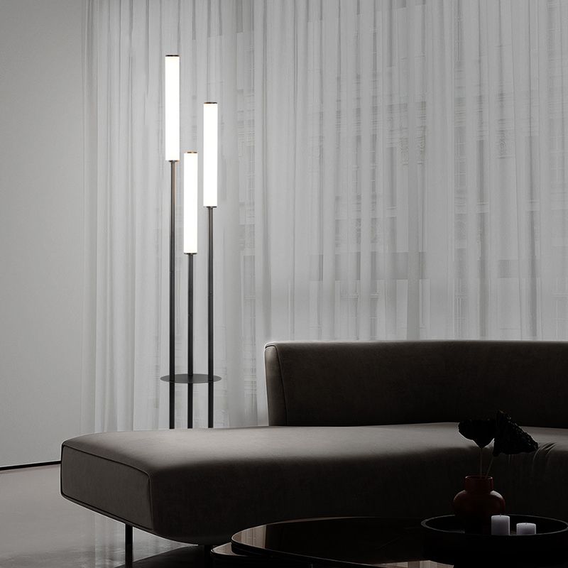 Dabutes Modern 3 head Black Metal Arcylic Floor Lamp