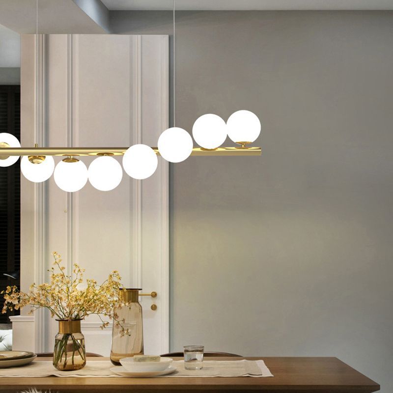 Geterin Nordic Linear LED Pendant Light, 7/9/11 Heads