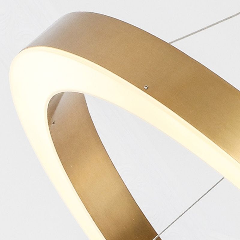 Segugis Modern Ring Metal Pendant Light, Gold