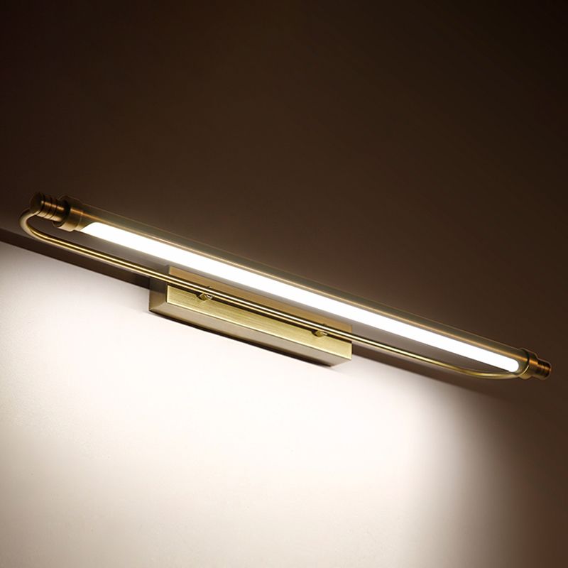 Vimesem Modern Linear Metal Vanity Wall Lamp, Gold