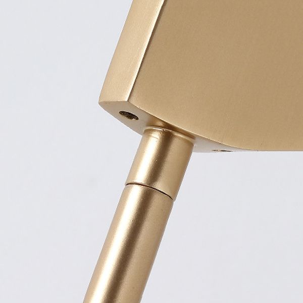 Jikubad Minimalist Gold Floor Lamp, Metal, Living room