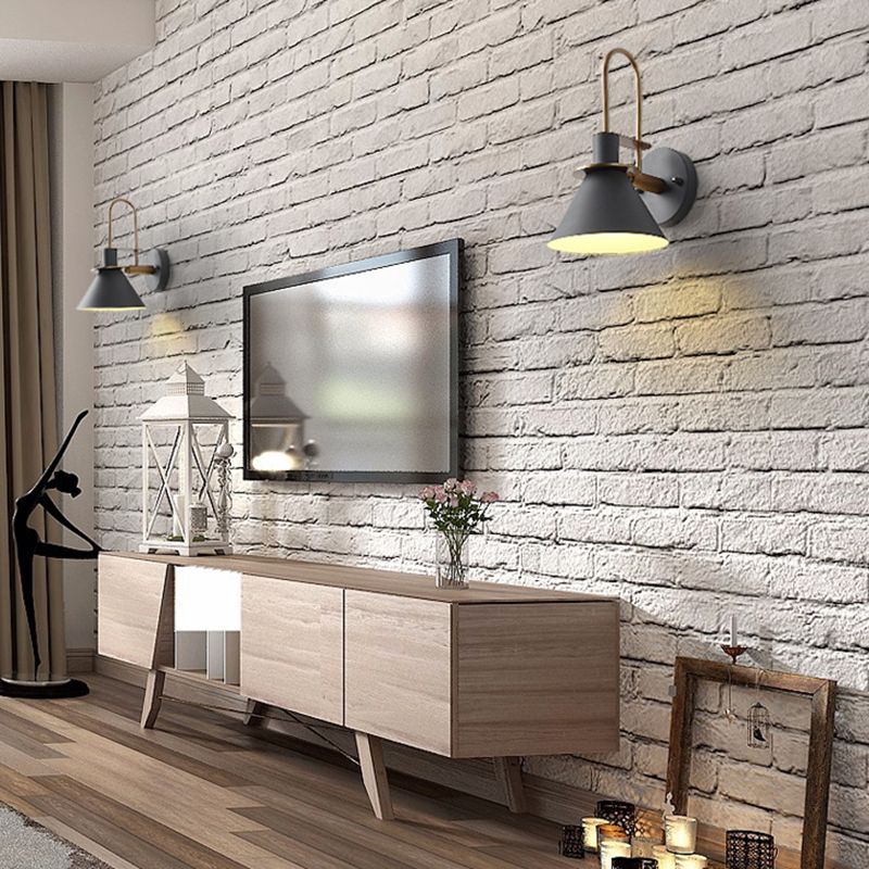 Fevoril Vintage Horn Shape Metal Wall Lamp, Living room/Bedroom/Bathroom