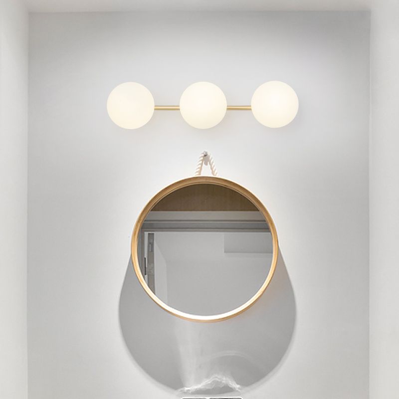 Zimevad Modern Dome Metal Bathroom & Vanity Wall Lamps, Multicolor