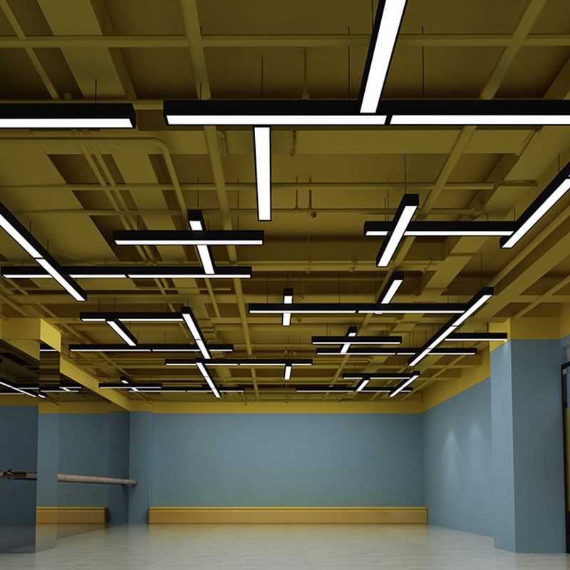 Soreva Pendant Light Minimalist Rectangular LED Black-Neutral Decor