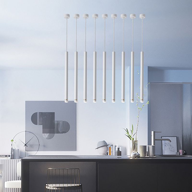 Kokebut Linear Minimalist Cylinder Pendant Light