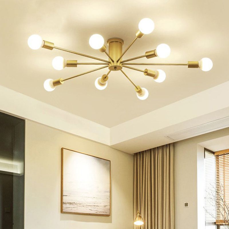 Dosutori Modern Globe Bubble Flush Mount Ceiling Light