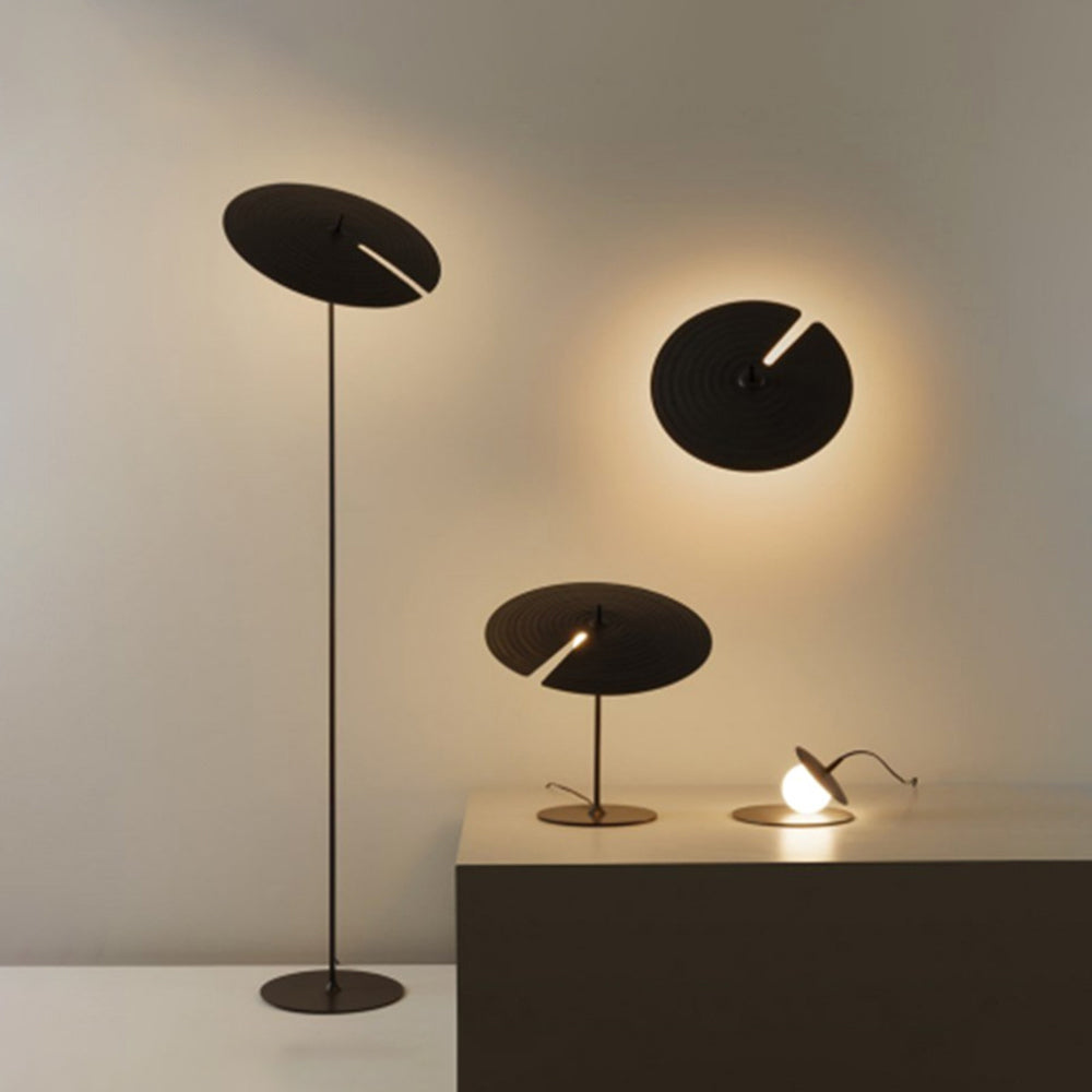 Tuvebek Modern Simple Black Floor & Table Lamp, Metal