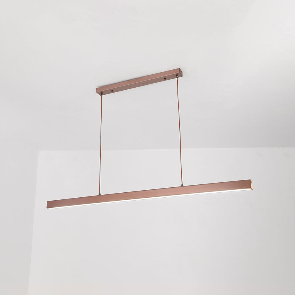 Lerin Modern Linear LED Pendant Light Black/Brown-Neutral Decor