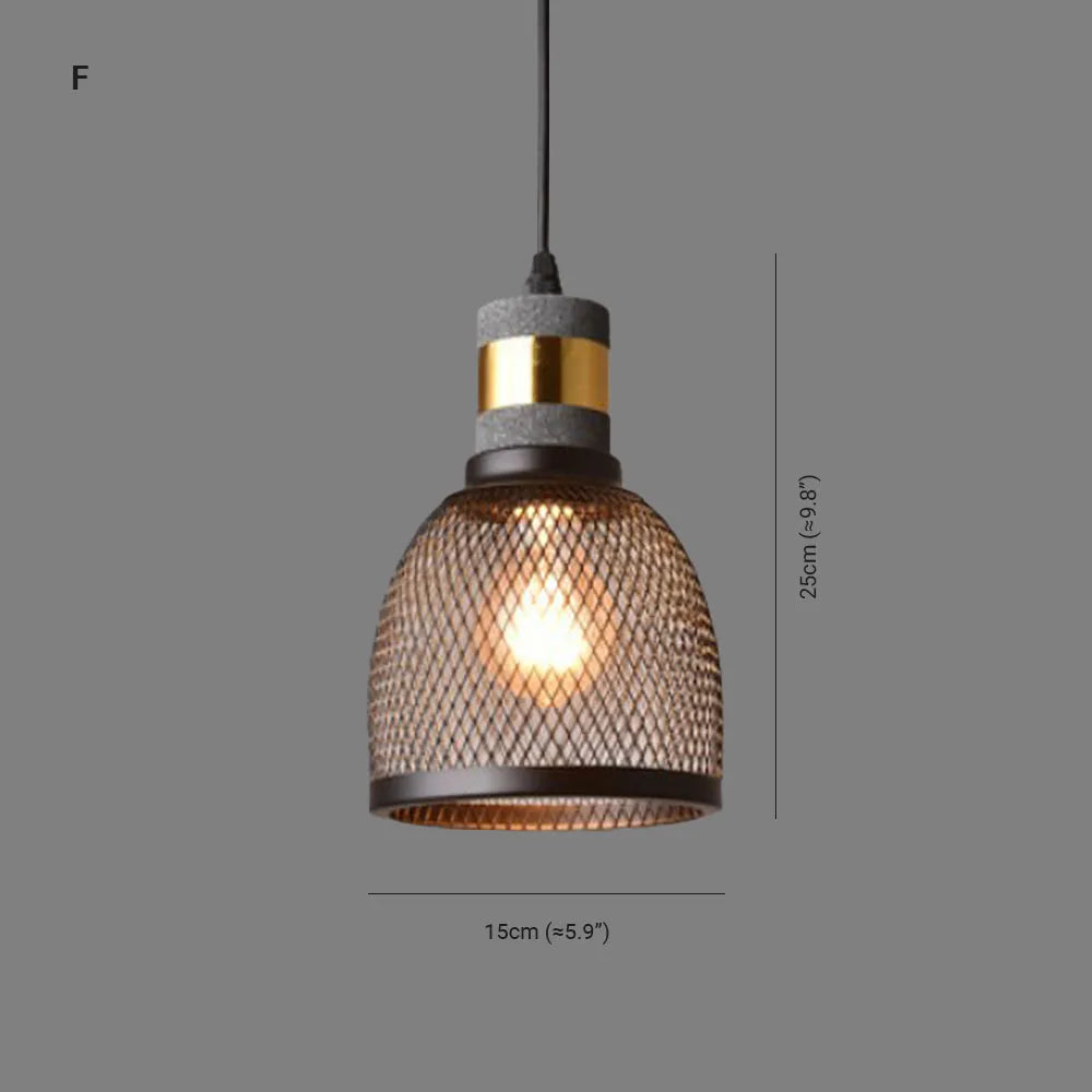 Xenith Industrial Cylindrical Pendant Light, Cement/Metal