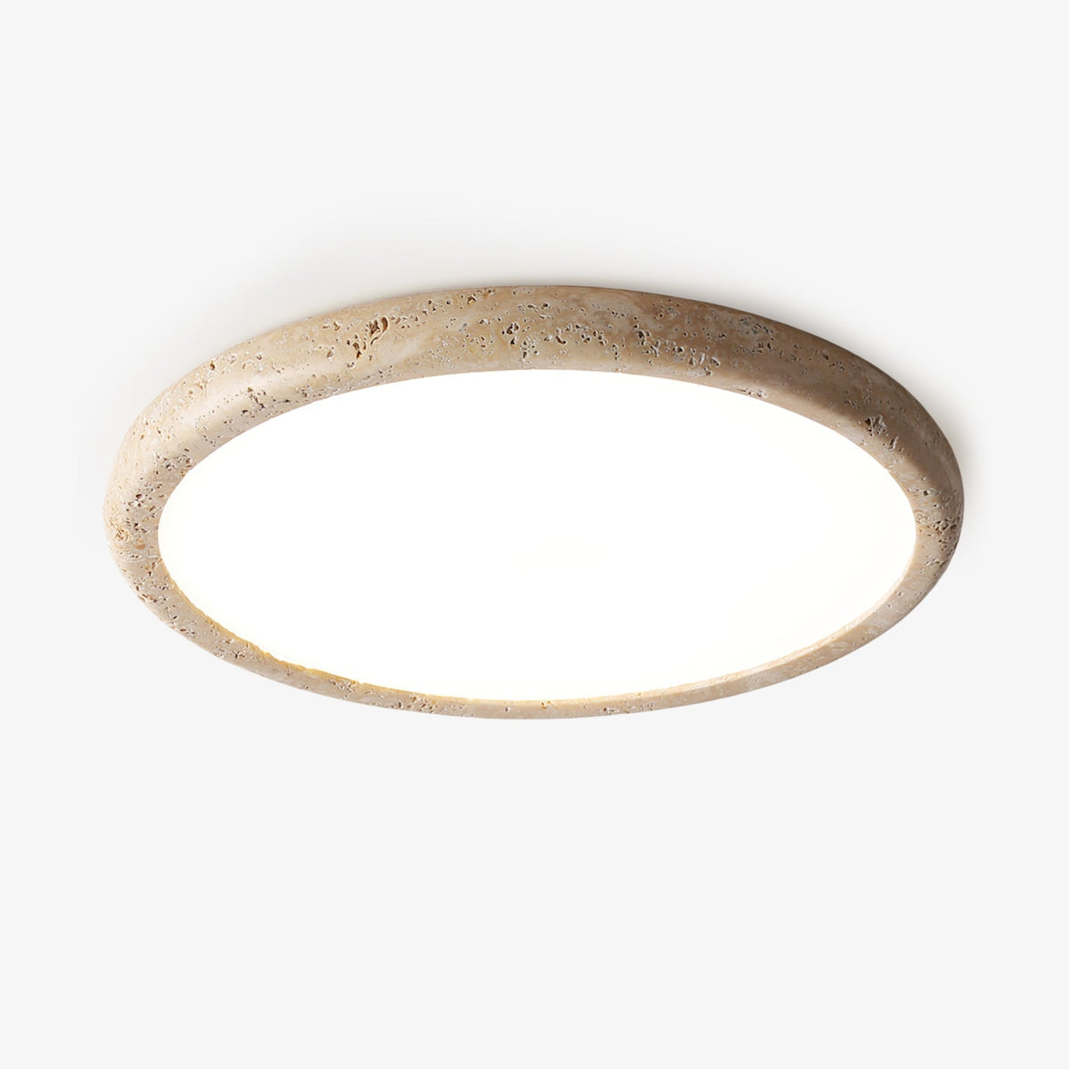Aurrina Ring Frame Travertine Ceiling Light