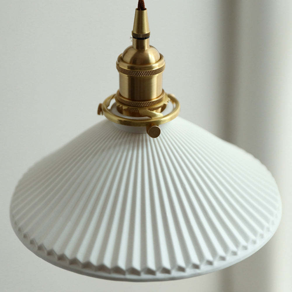 Cilepim Vintage Dome Ceramic/Wood Wall Lamp, Walnut/Wood/Clear