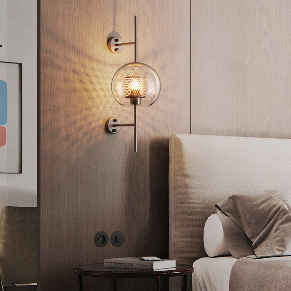 Seniq Industrial Classy Global Clear Glass Wall Lamp-Neutral Decor
