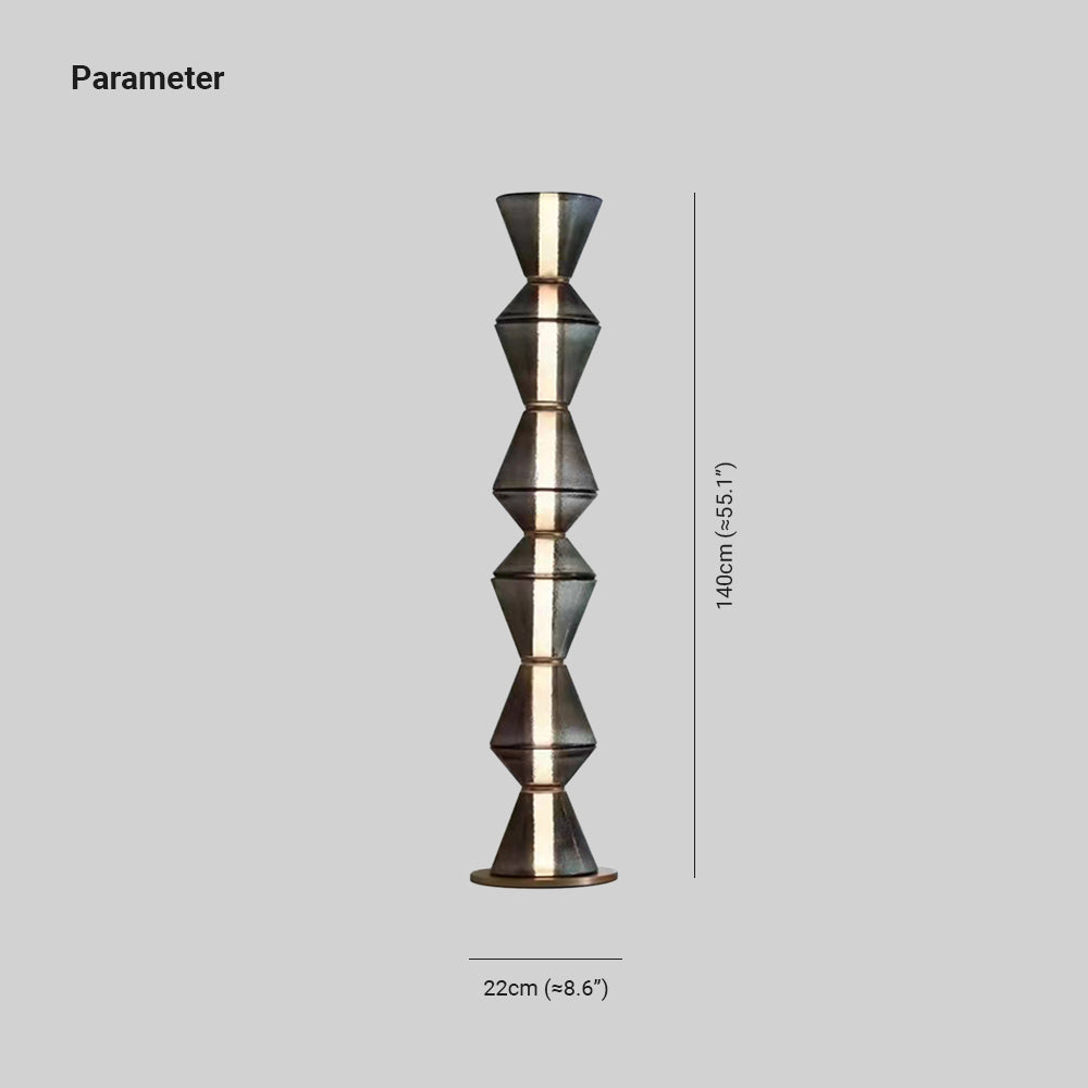 Hisabek Nordic Modern Black LED Pendant & Floor&Table Lamp, Glass