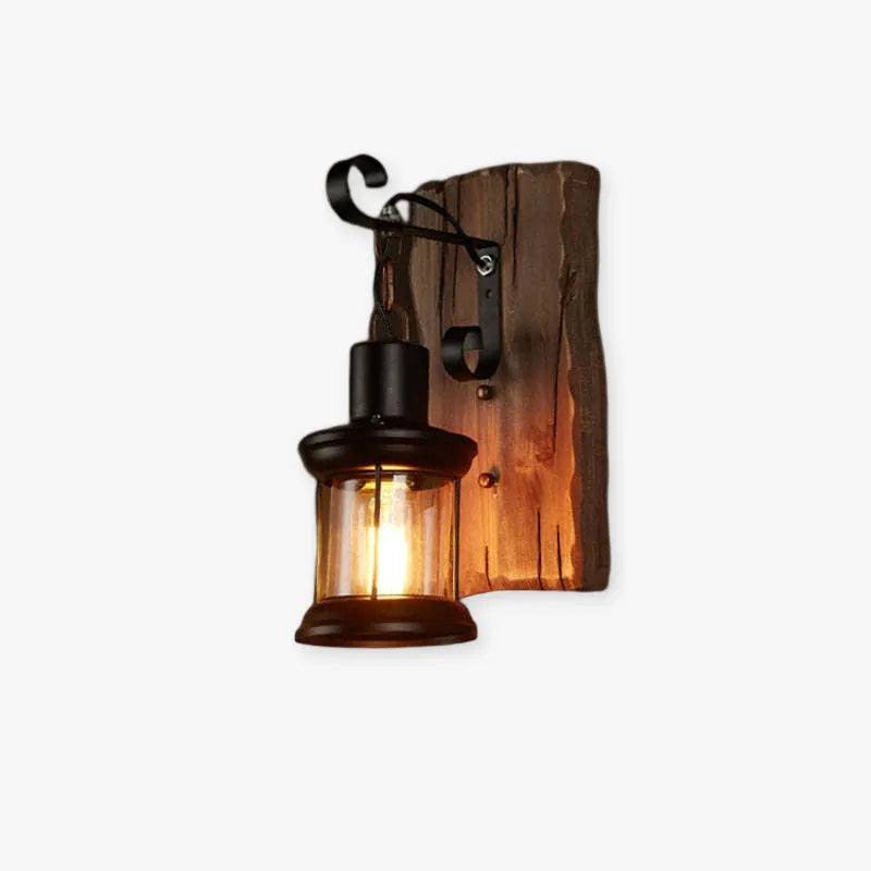 Nisovak Vintage Lantern Metal Classic Industrial Wall Lamp