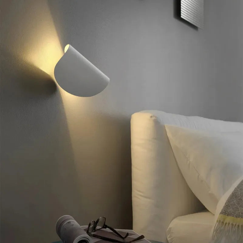Kio LED Wall Reading Lamp 360° Rotatable, Bedside & Living Room-Neutral Decor