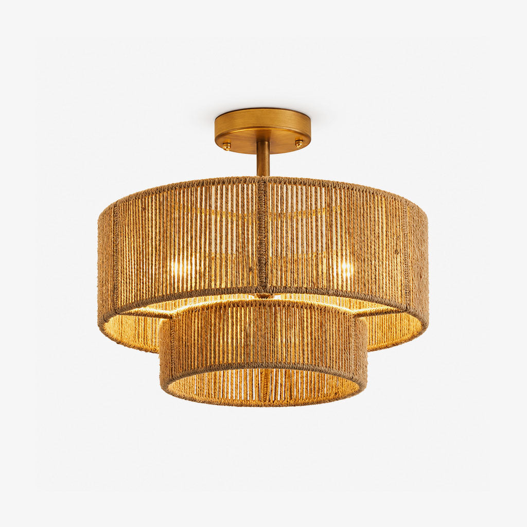 Cormhurst Hemp Rope Flush Mount