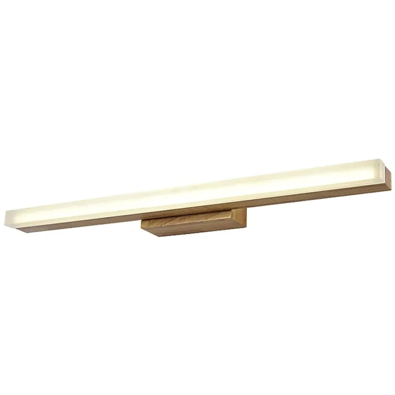 Wokedid Modern Minimalist Linear Wooden Wall Lamp, Wood/Walnut