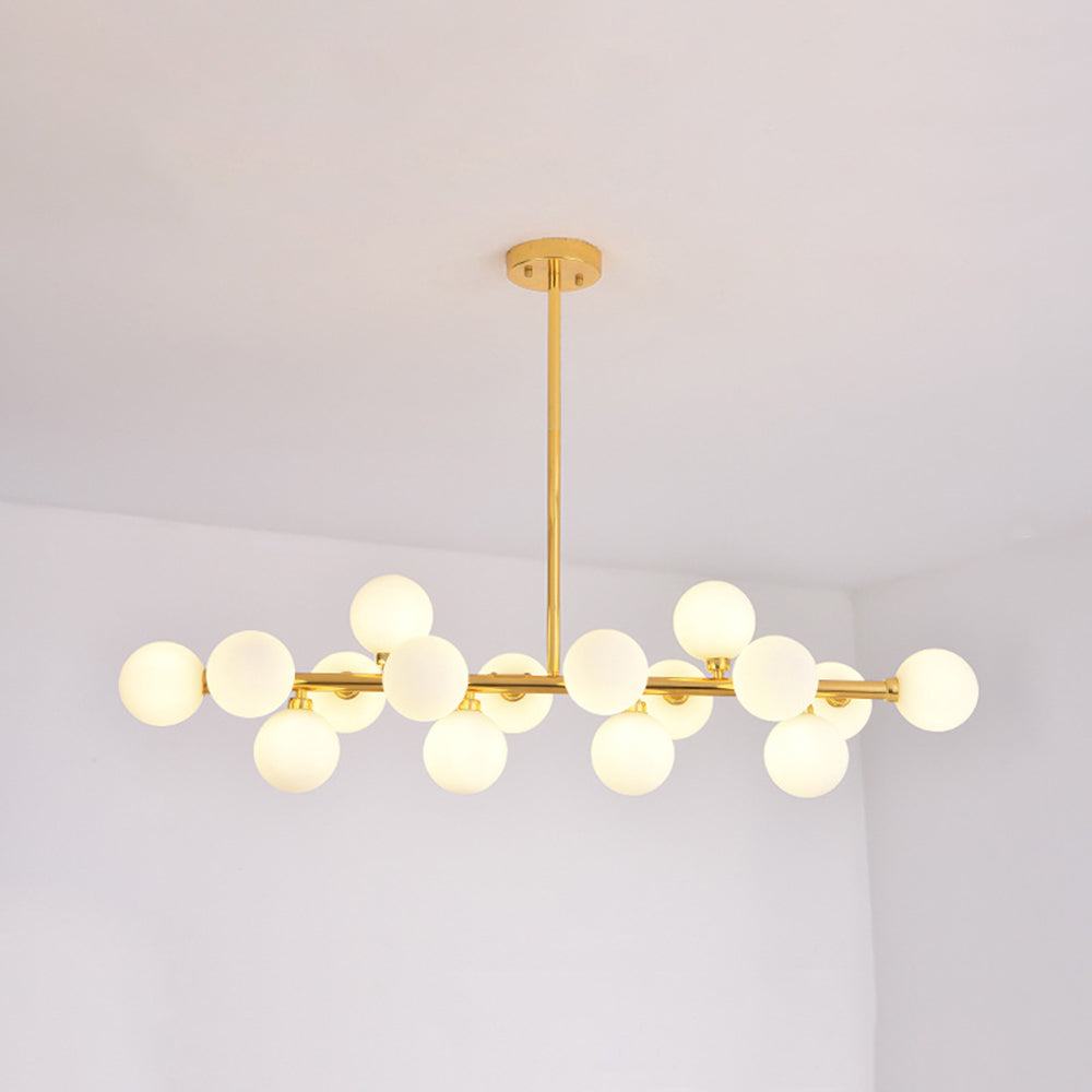 Cogamom Bass Glass Bubble Golden Chandelier