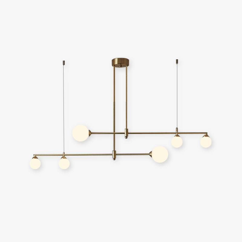 Wulukon Modern Golden Bubble Copper Pendant Light
