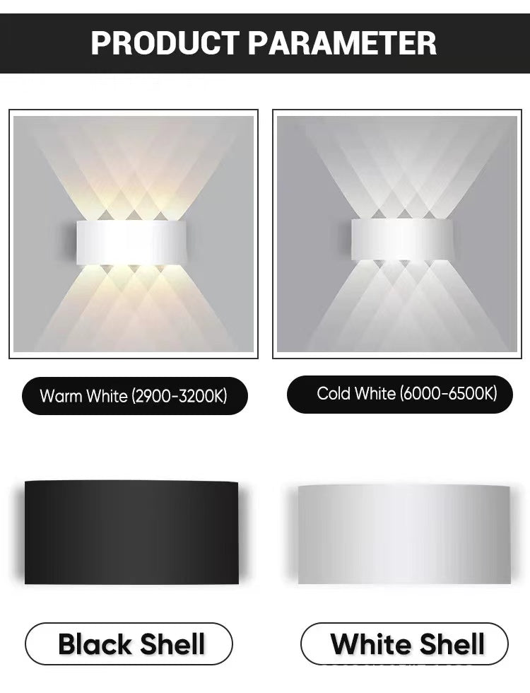 Nirex Wall Lamp Modern Rectangular Outdoor Water-wave-Neutral Decor
