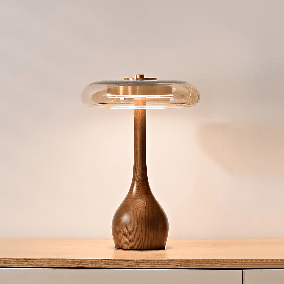 Bux Modern Wood Table Lamp