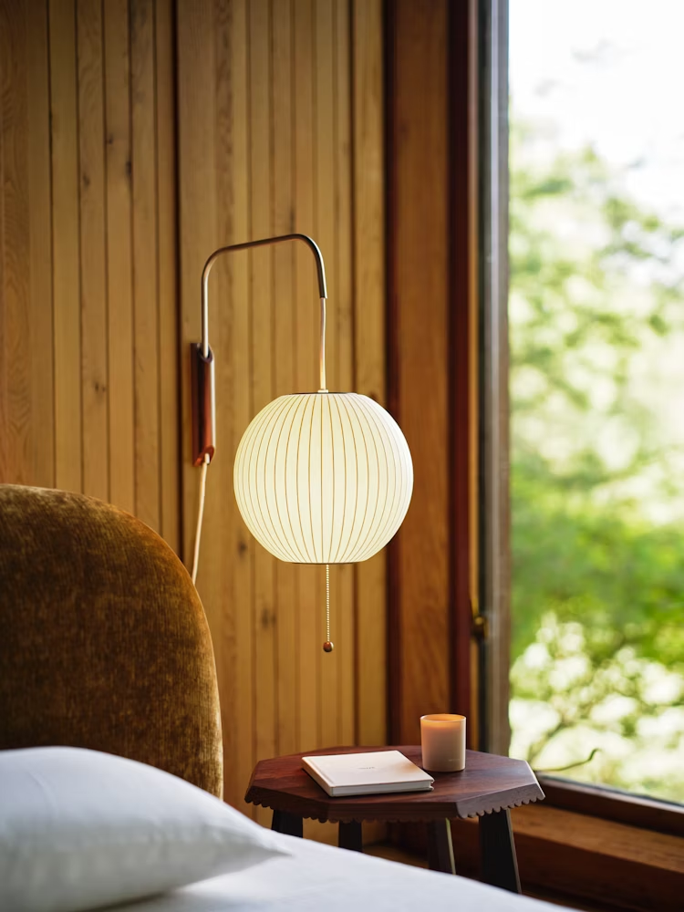 Aldinira Wall Sconce Walnut Ball