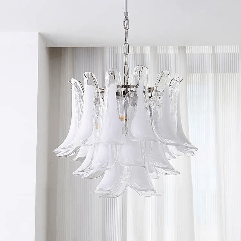 Celiian Chandelier Murano Glass Petals Vintage