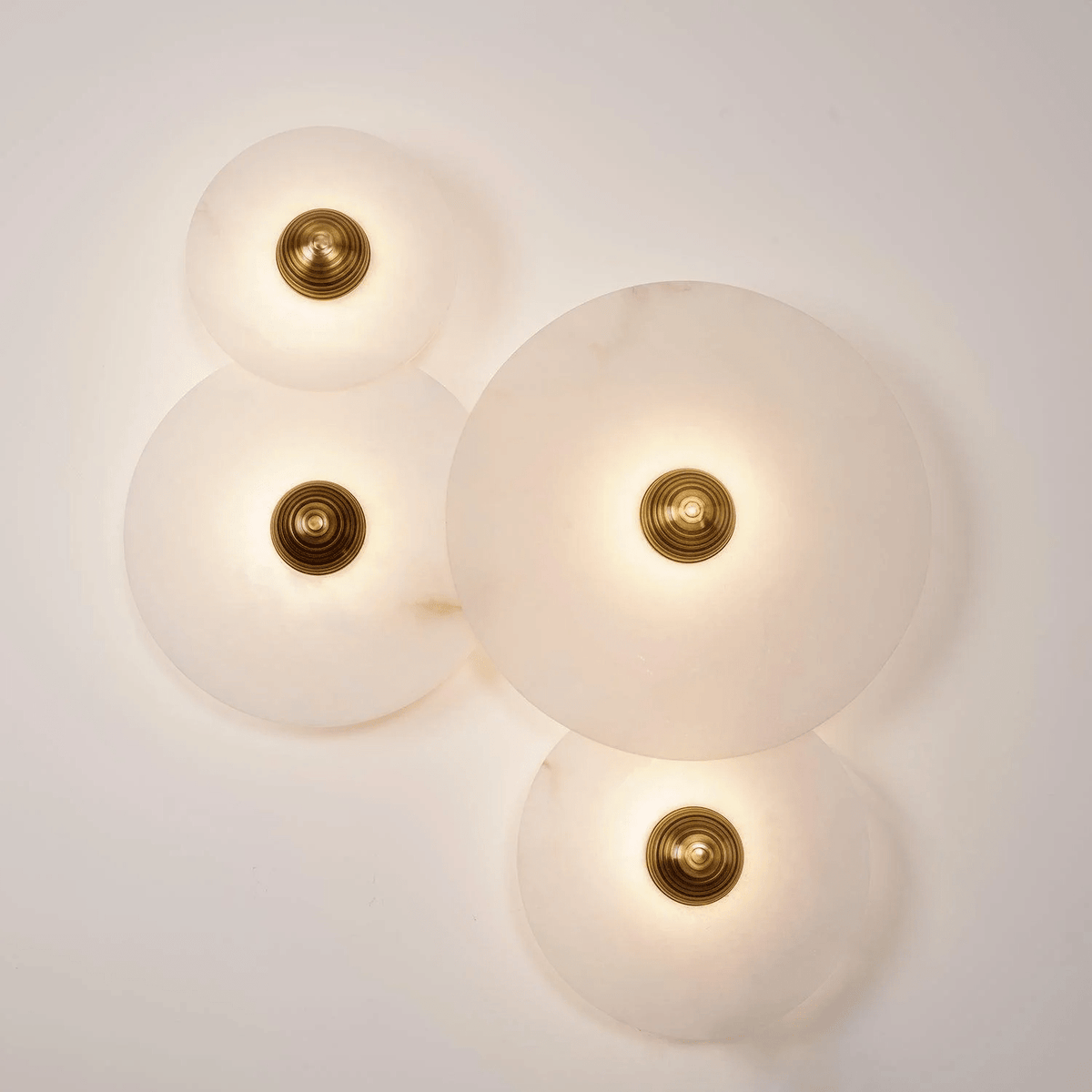 Albireria Minimalist Alabaster Ceiling Light