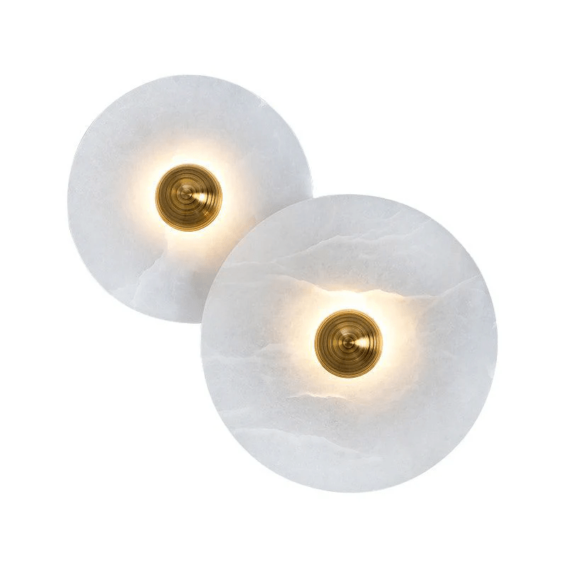 Albireria Minimalist Alabaster Ceiling Light