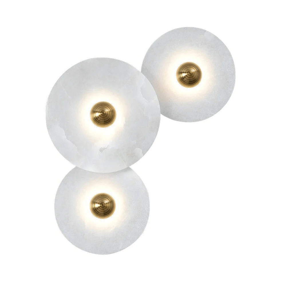 Albireria Minimalist Alabaster Ceiling Light