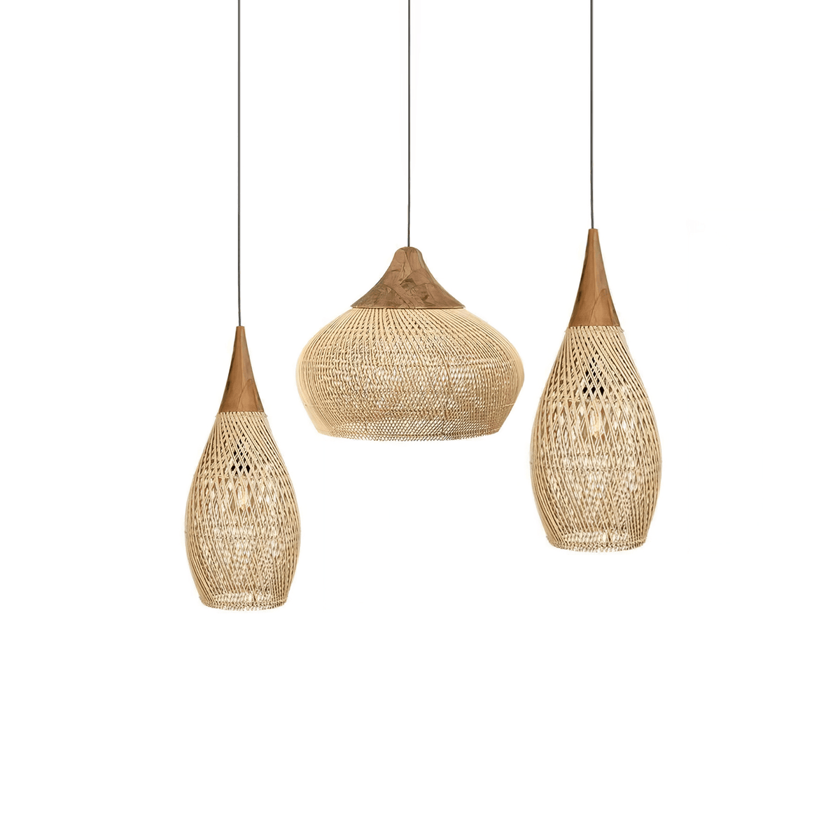 Solavn Rattan Wood Pendant Lamp